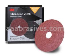 3M&trade; 7100109858 4-1/2 x 7/8 36+ Grit 782C Fibre Disc