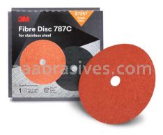 3M&trade; 7100109878 7 x 7/8 36+ Grit 787C Fibre Disc