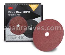 3M&trade; 7100109880 7 x 7/8 36+ Grit 782C Fibre Disc