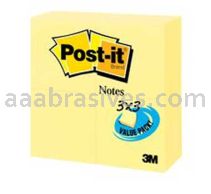 Post-it&trade; Notes 654-24VAD 3 in x 3 in Canary Yellow 3M 7100116579
