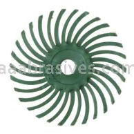 3M&trade; 7100138176 3” 50 Grit Scotch-Brite&trade; Roloc&trade; Radial Bristle Disc