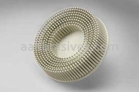 3M&trade; 7100138192 3 x 5/8 120 Grit TR RD-ZB White Scotch-Brite&trade; Roloc&trade; Bristle Disc