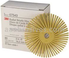 3M&trade; 7100138193 3 x 3/8 Scotch-Brite&trade; Radial Bristle Disc