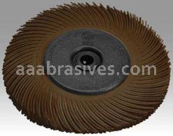3M&trade; 7100138290 6 x 1/2 x 1 36 Grit Scotch-Brite&trade; Radial Bristle Brush with Adapter