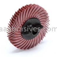 3M&trade; 7100138295 2 x 3/8 220 220 Grit Scotch-Brite&trade; Radial Bristle Disc Thin Bristle