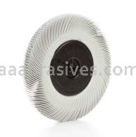 3M&trade; 7100138298 6 x 7/16 x 1 120 Grit Scotch-Brite&trade; Radial Bristle Brush with Adapter