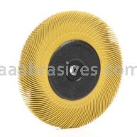 3M&trade; 7100138300 6 x 7/16 x 1 80 Grit Scotch-Brite&trade; Radial Bristle Brush with Adapter