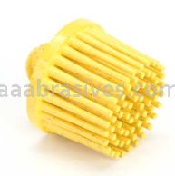 3M&trade; 7100138319 1 x 5/8 80 Grit TR RD-ZB Yellow Scotch-Brite&trade; Roloc&trade; Bristle Disc