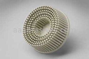 3M&trade; 7100138322 3” 120 Grit 07529 White Scotch-Brite&trade; Roloc&trade; Bristle Disc