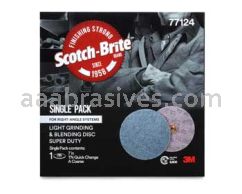 3M&trade; 7100138331 5" A/O Very Fine Scotch-Brite&trade; Hookit&trade; Production Clean and Finish Disc