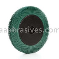 3M&trade; 7100138332 8 x 1 x 1-1/4 50 Grit Scotch-Brite&trade; Radial Bristle Brush with Flange