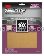 3M&trade; 7100141239 9 x 11 100 Grit SandBlaster&trade; Advanced Sanding Sheets w/ NO-SLIP&trade; GRIP