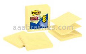 Post-it&trade; Super Sticky Pop-up Notes R440-YWSS 4 in x 4 in Canary Yellow 3M 7100141279
