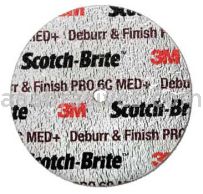 3M&trade; 7100141892 12 x 1/2 x 5 Scotch-Brite&trade; 6 Ceramic Medium Deburr and Finish PRO Unitized Wheel