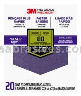 3M&trade; 7100149147 9 x 11 80 Grit Coarse Pro Grade Precision&trade; Faster Sanding Sheets