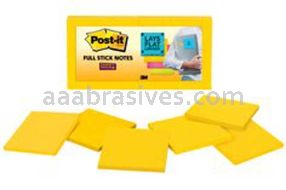 Post-it&trade; Super Sticky Full Stick Notes F330-12SSY 3 in x 3 in 3M Yellow 3M 7100158287