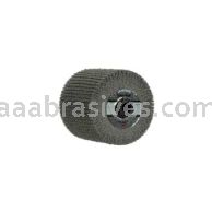 3M&trade; 7100159570 4-1/2 x 6 x 1-1/4 6 Ceramic Medium Scotch-Brite&trade; Deburr & Finish PRO Finishing Flap Brush