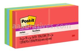 Post-it&trade; Super Sticky Notes 622-8SSAN 1.8 in x 1.8 in Marrakesh Collection 3M 7100160551