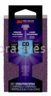 3M&trade; 7100169977 Pro Grade Precision&trade; Faster Sanding Block Sponge 2-1/2x4-1/2x1 80 Grit Medium