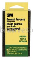 3M&trade; 7100172569 Sanding Sponge Block 3-3/4x2-5/8x1 Medium