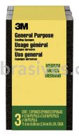 3M&trade; 7100173301 General Purpose Sanding Sponge Block 2-5/8x4-1/2x1 Medium