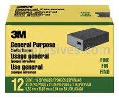 3M&trade; 7100173307 General Purpose Sanding Sponge Block 3-3/4x2-5/8x1 Fine