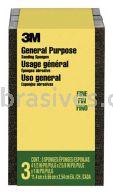 3M&trade; 7100173313 General Purpose Sanding Sponge Block 2-5/8x4-1/2x1 Fine