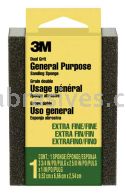 3M&trade; 7100176010 Sanding Sponge Dual Grit Block 3-3/4x2-5/8x1 Extra Fine/Fine