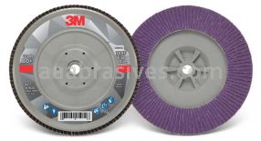 3M&trade; 7100177901 7 x 5/8-11 80+ Grit 769F T29 Flap Disc