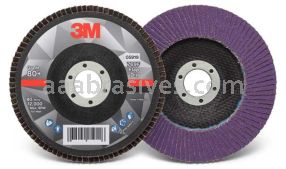 3M&trade; 7100178124 5 x 7/8 80+ Grit 769F T27 Flap Disc