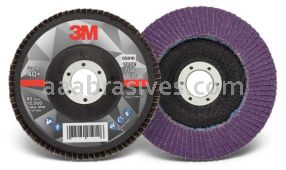 3M&trade; 7100178127 5 x 7/8 40+ Grit 769F T29 Flap Disc