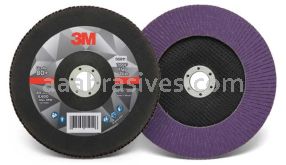 3M&trade; 7100178129 7 x 7/8 80+ Grit 769F T27 Flap Disc