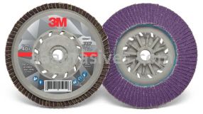 3M&trade; 7100178188 5 x 5/8-11 40+ Grit 769F T29 Flap Disc