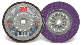 3M&trade; 7100178203 5 x 5/8-11 40+ Grit 769F T27 Flap Disc