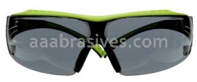 3M&trade; 7100180052 SecureFit&trade; 400 Series Safety Glasses SF402XAS-GRN Green/Black Gray Anti-Scratch Lens