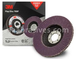 3M&trade; 7100180139 4-1/2 x 7/8 40+ Grit 769F T27 Flap Disc