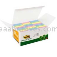 Post-it&trade; Notes 653-24RPVAD 1 3/8 in x 1 7/8 in 3M 7100185387
