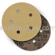 3M&trade; 7100192496 5" P220 Grit C-wt 236U Hookit&trade; Paper Sanding Disc