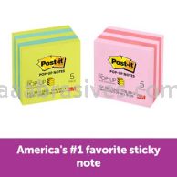 Post-it&trade; Pop-up Notes 3301-5ALT-M 3 in x 3 in 3M 7100192693