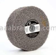 3M&trade; 7100199809 6 x 1/2 x 1 2S Medium Scotch-Brite&trade; Multi-Finishing Wheel