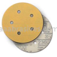 3M&trade; 7100212398 5" P220 Grit C-wt 236U Hookit&trade; Paper Sanding Disc