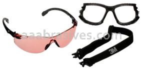 3M&trade; 7100221212 Solus&trade; 1000 Series S1521SGAF-KT Blk Temples Scotchgard&trade; Anti-Fog Coating I/O VM AF-AS lens Foam/Strap