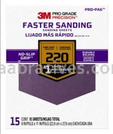 3M&trade; 7100227527 9 x 11 220 Grit Fine Pro Grade Precision&trade; Faster Sanding Sheets