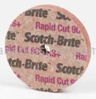 3M&trade; Scotch-Brite&trade; 7100228838 3 x 1/2 x 1/2 9C Extra Coarse+ Rapid Cut Unitized Wheel
