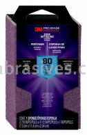 3M&trade; 7100242587 Pro Grade Precision&trade; Edge Detailing Dual Angle Sanding Sponge 2-7/8x4-1/2x1 80 Grit
