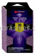 3M&trade; 7100242588 Pro Grade Precision&trade; Edge Detailing Dual Angle Sanding Sponge 2-7/8x4-1/2x1 36 Grit