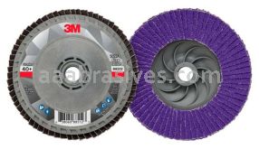 3M&trade; 7100242989 4-1/2 x 5/8-11 40 Grit 769F T27 Quick Change Flap Disc