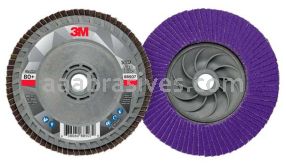 3M&trade; 7100243873 4-1/2 x 5/8-11 80 Grit 769F T29 Quick Change Flap Disc