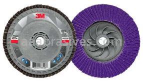 3M&trade; 7100243874 4-1/2 x 5/8-11 60 Grit 769F T29 Quick Change Flap Disc