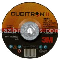 3M&trade; 7100247110 6x1/8x5/8-11 T27 Quick Change Cubitron&trade; II Cut and Grind Wheel 28764